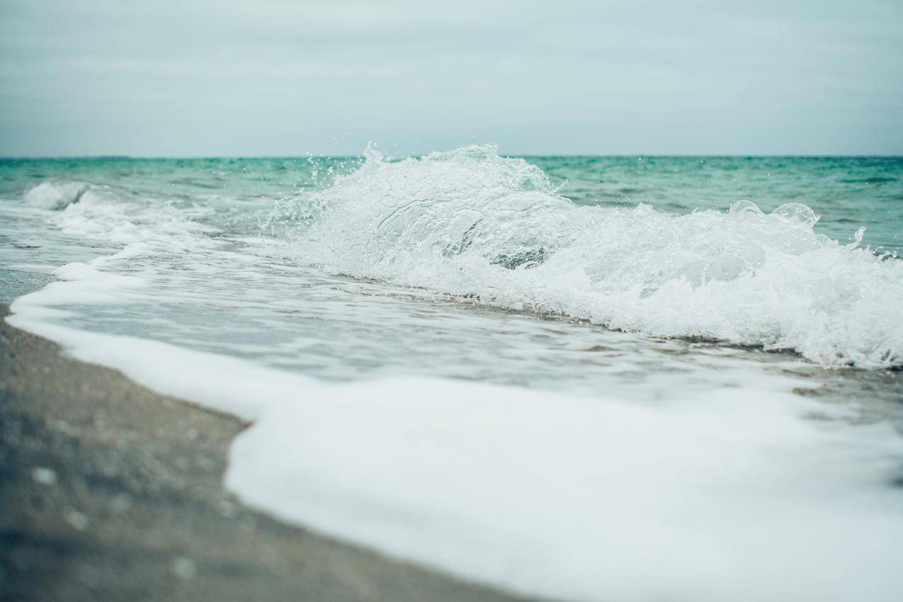 海,浪,水,水滴,LinuxMint,泡沫,蓝色,海岸,风景