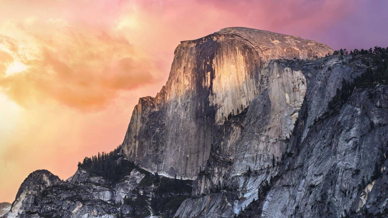 山脉,森林,YosemiteNationalPark,自然,景观,岩石,冰,云杉,Halfod,Mac,美国