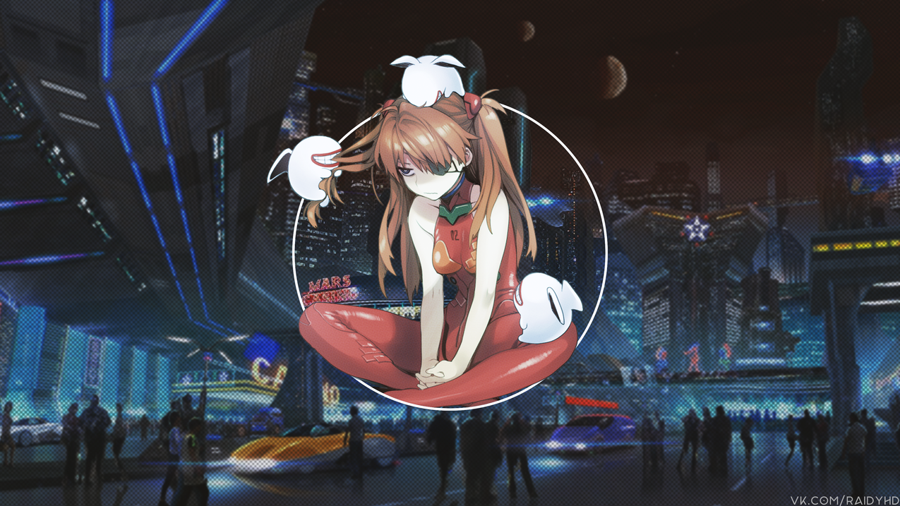 动漫,animegirls,子母画面,eyepatches