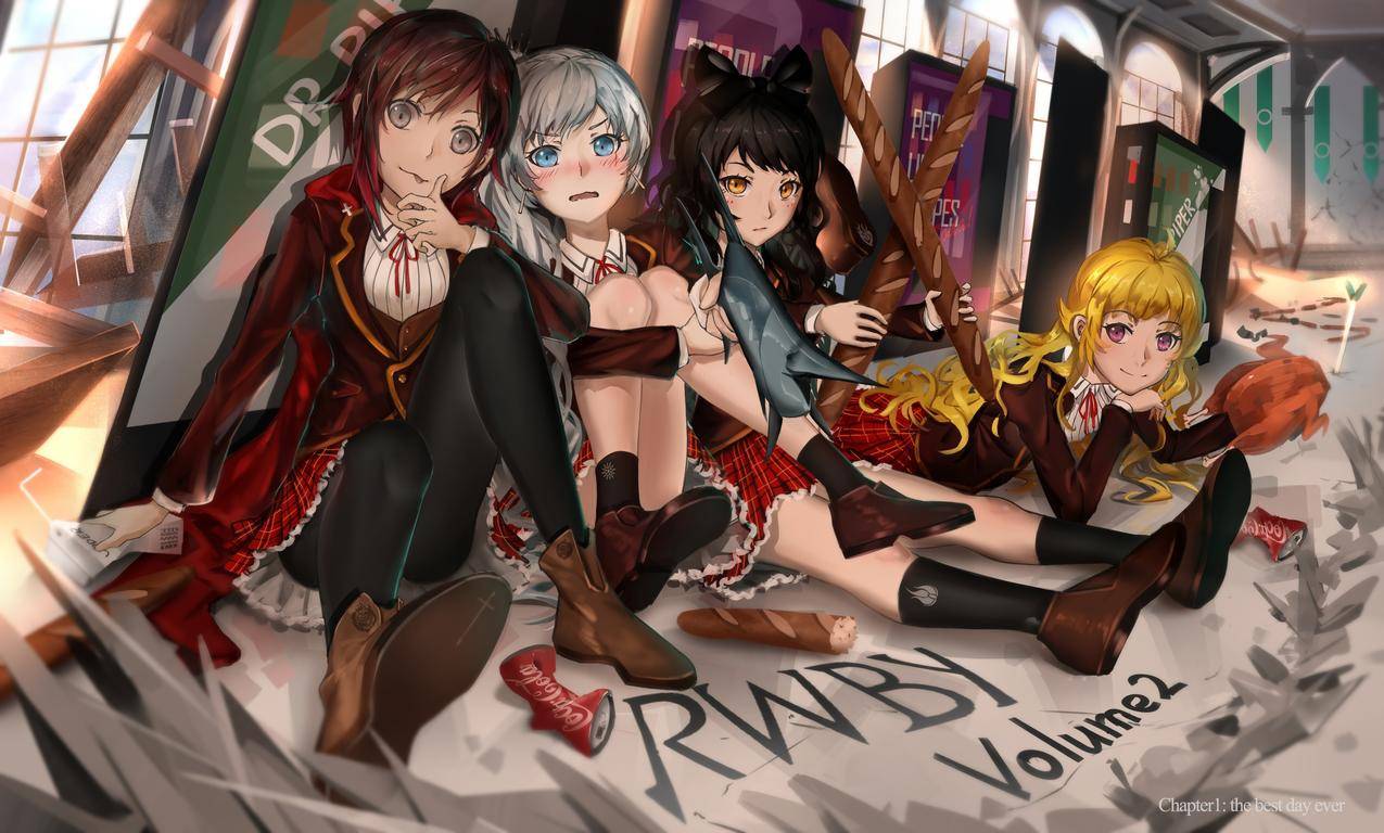 RoosterTeeth,RWBY,RubyRose,角色,WeissSchnee,BlakeBelladonna,YangXiaoLong,动漫,动画