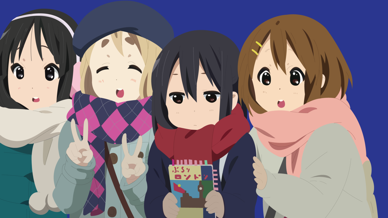 K,KotobukiTsumugi,HirasawaYui,AkiyamaMio,NakanoAzusa,动画,矢量