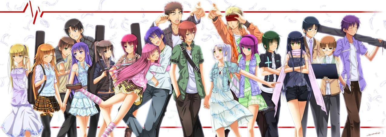 天使,TachibanaKanade,YuiAngelBeats,,OtonashiYuzuru,阿亚托诺伊,NakamuraYuri,EriShiina