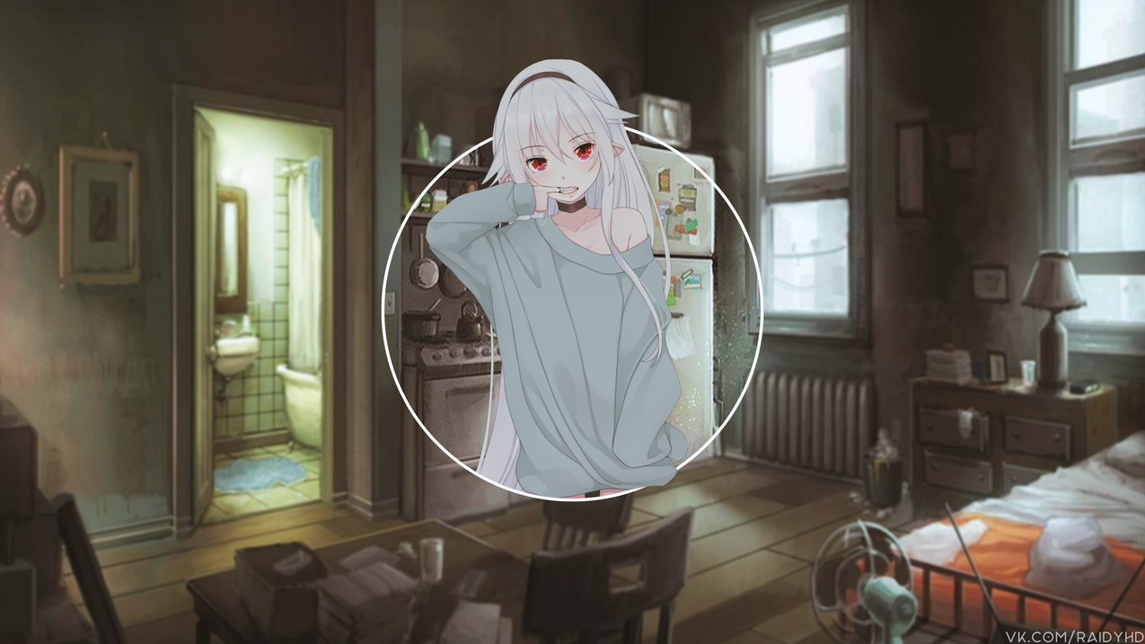 动漫,animegirls,子母画面