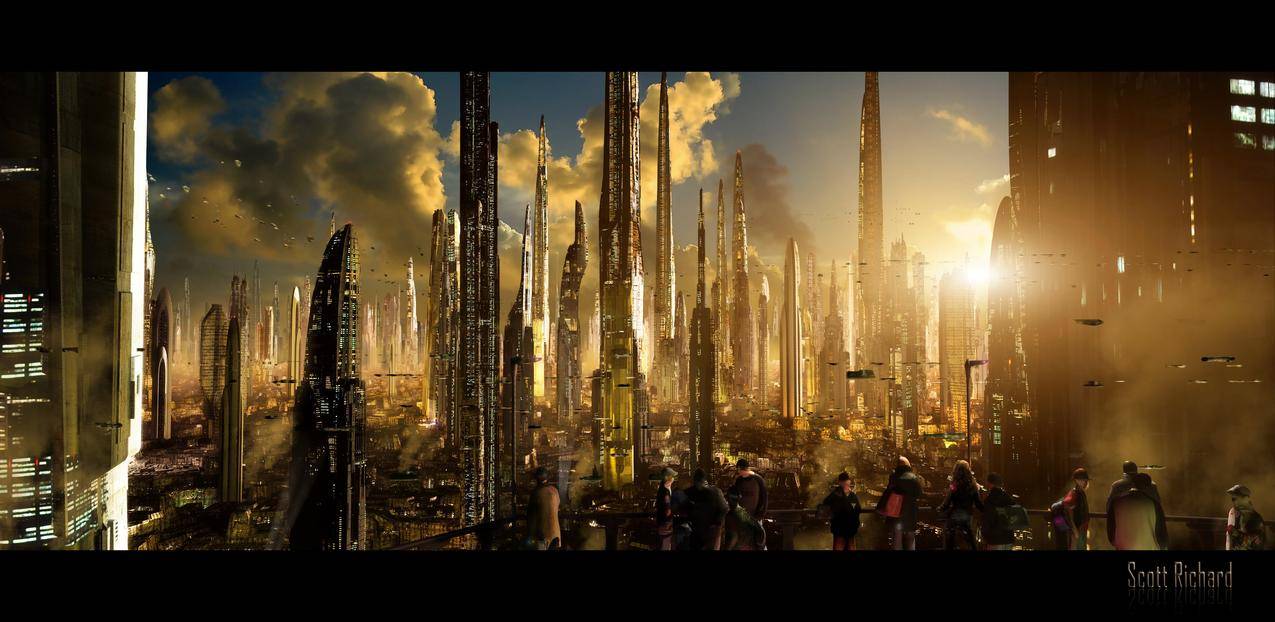 城市,未来主义,科学