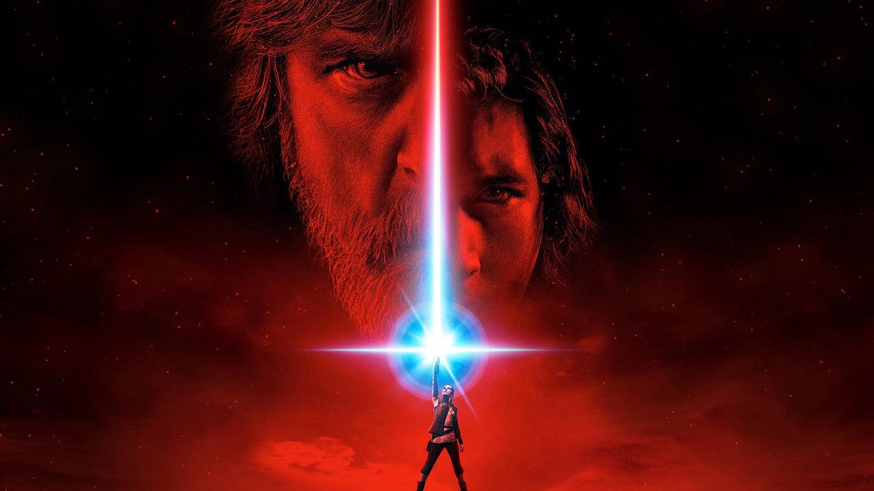 lukeskywalker,kyloren,星球大战,星球大战：thelastjedi,lightsaber,movieposter