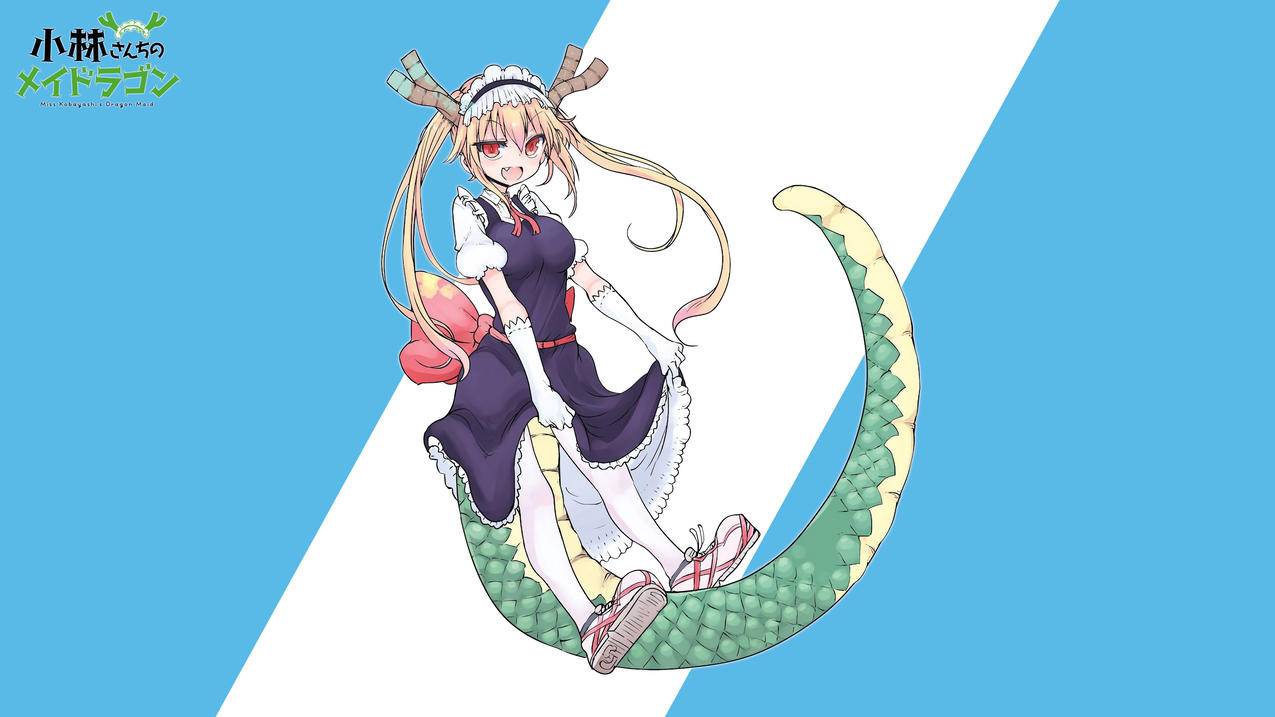 lookatviewer,Kobayashi-san,Chino,Maid,Dragon,simplebackground,TohruKobayashi-san,Chino,Maid,Dragon