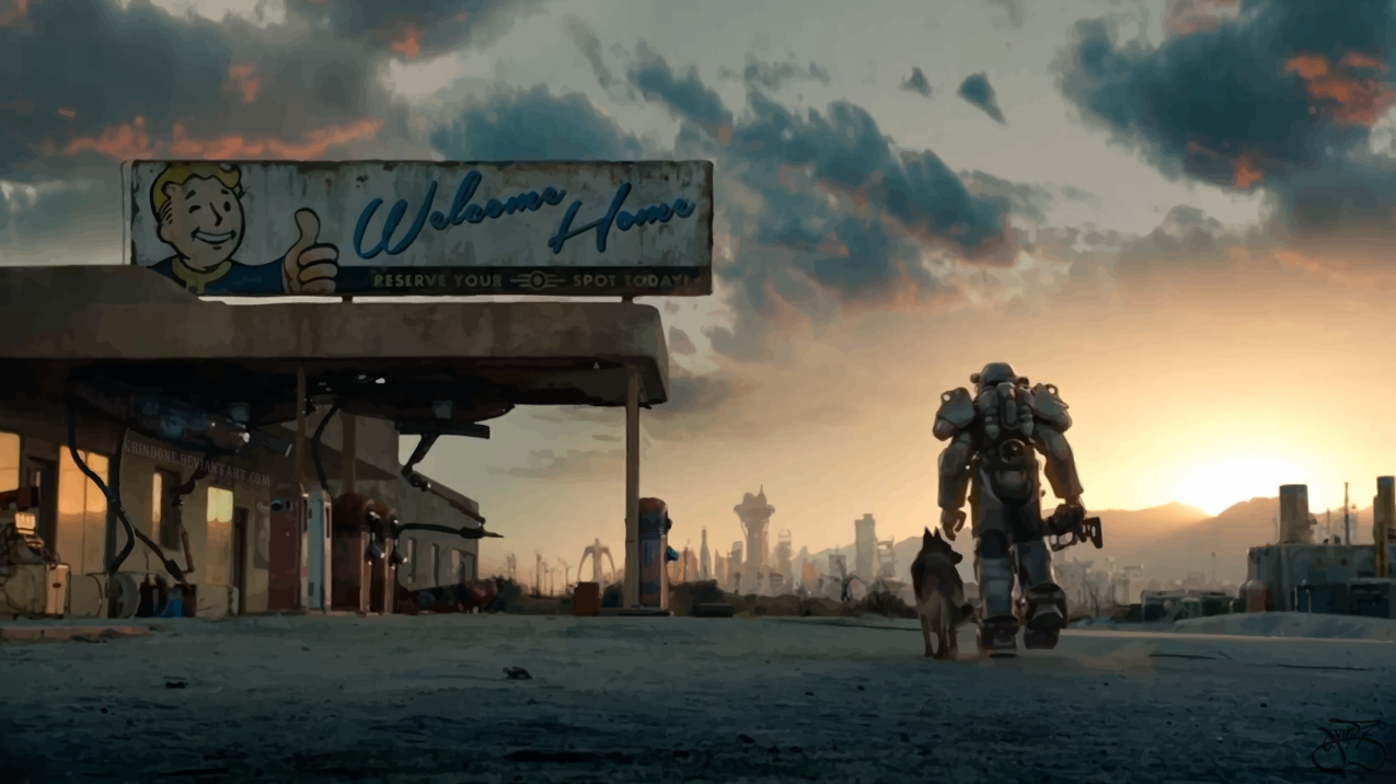 fallout4,powerarmor同人图