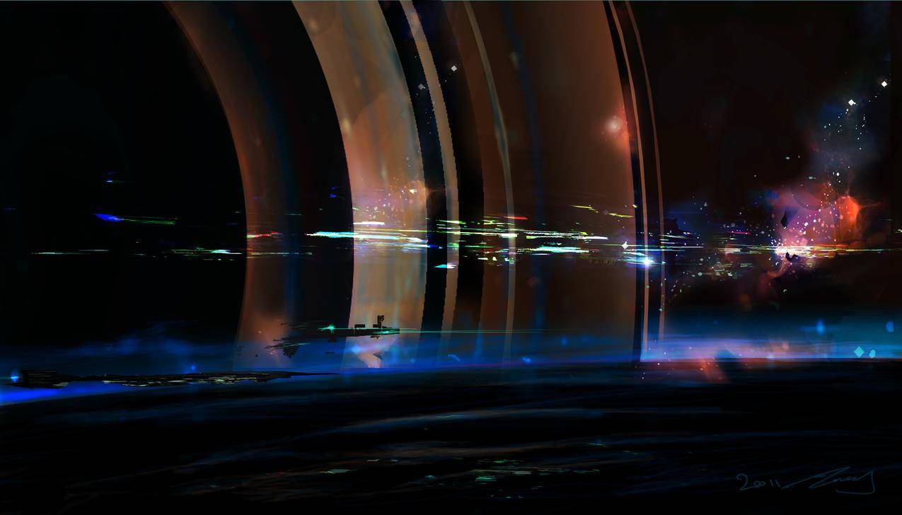 艺术作品,幻想艺术,概念,空间,行星,行星环,宇宙飞船,数字艺术