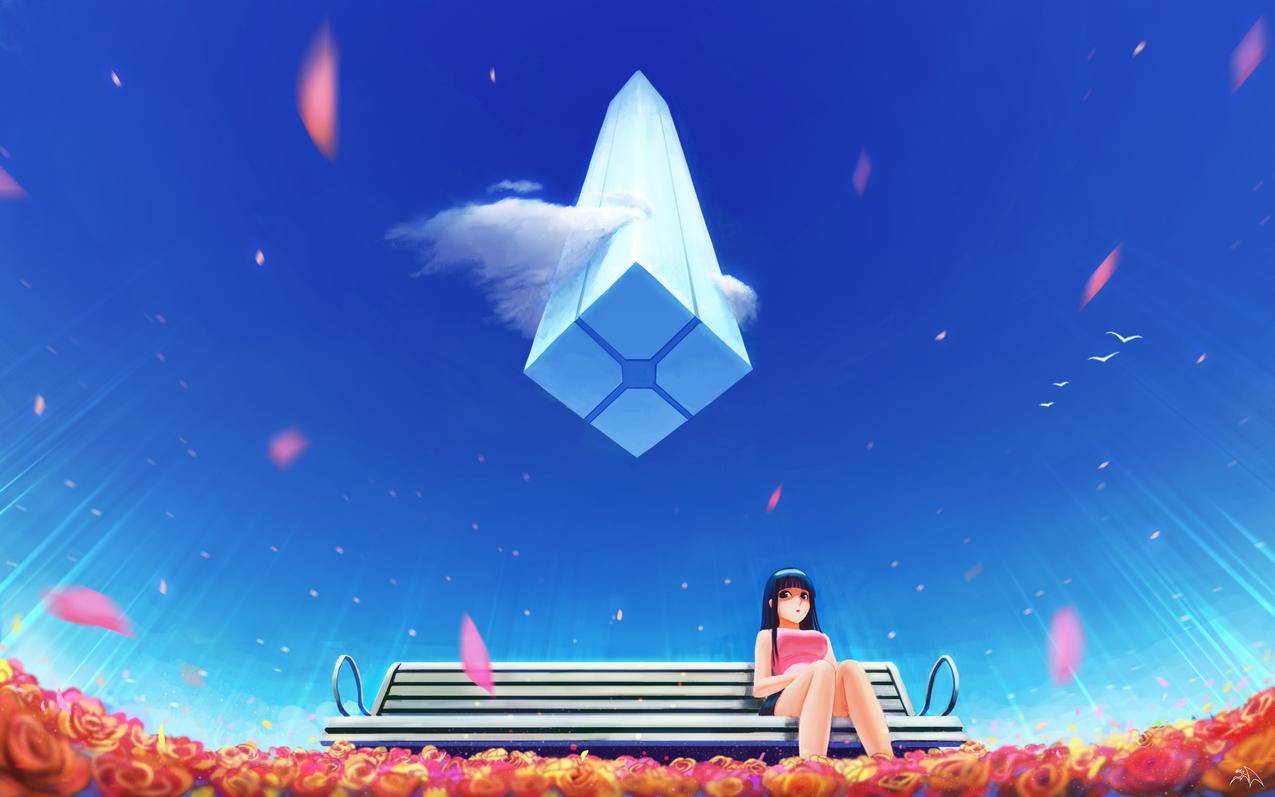 长毛,原创人物,动画,动画,花瓣,纪念碑