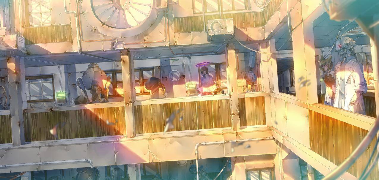 原创人物,动漫,机器人,建筑,公寓