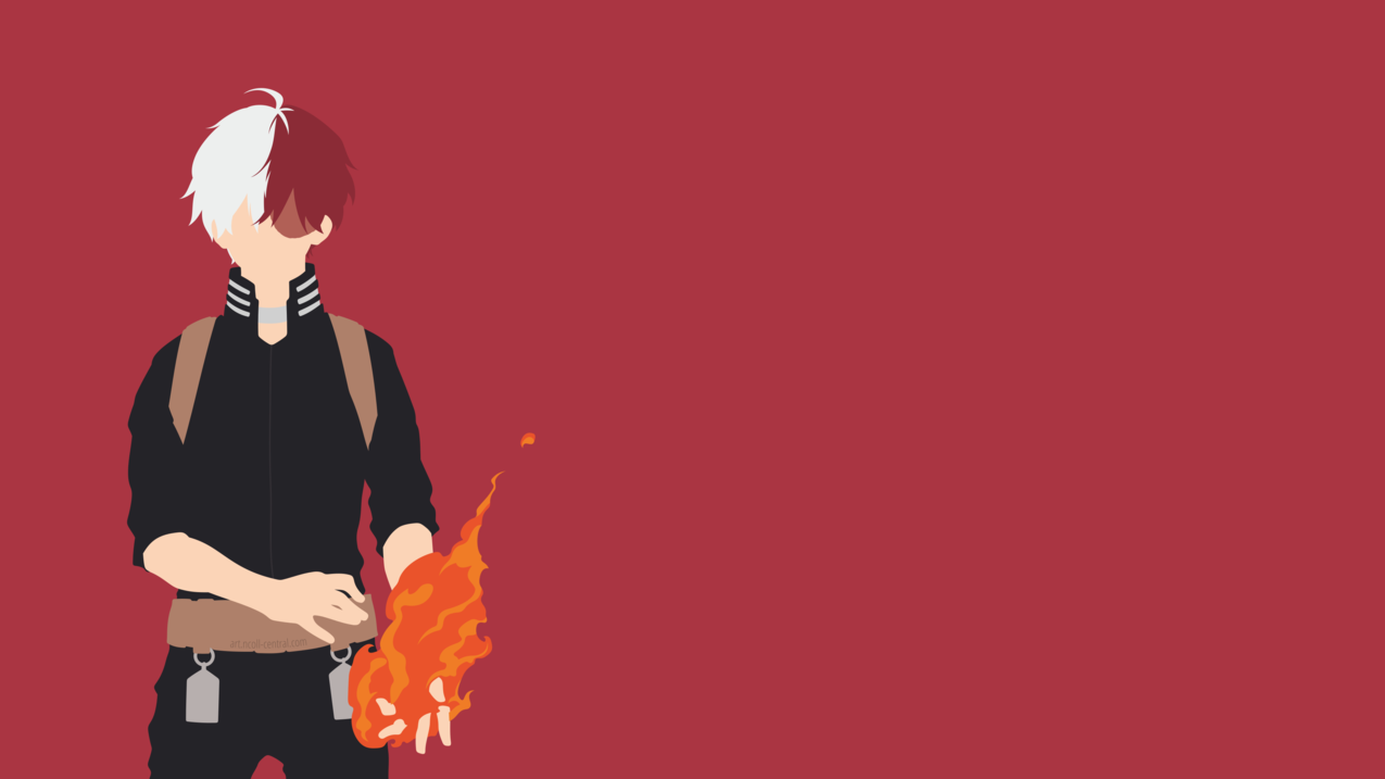 博昆海洛因学,ShoutoTodoroki,极简主义,简单背景,动漫男孩
