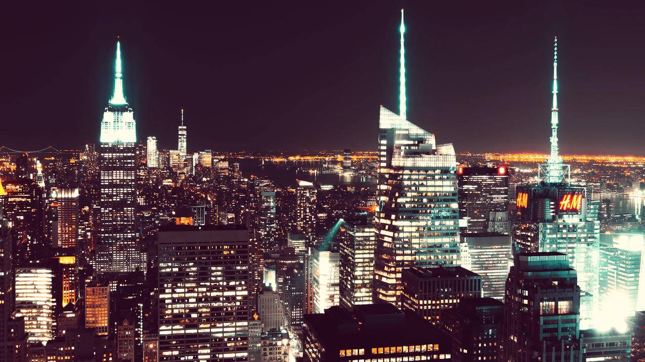 城市景观,城市,阳光,日落,景观,摄影,建筑,帝国大厦,NewYorkCity,citylights,晚上