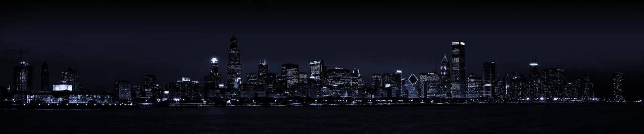 城市风光,夜景,数字艺术,摩天大楼