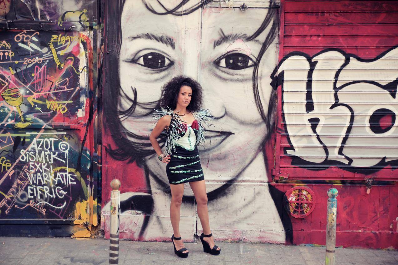 歌手,女人,女人户外,LaYegros,查美姆,坎比亚,阿根廷,涂鸦