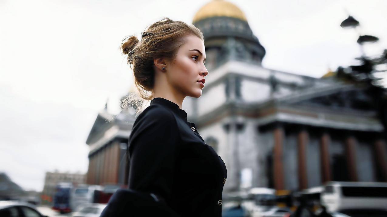 金发美女,模特,女人,简介,女人户外,PS图象处理软件,博克,城市,StPetersburg