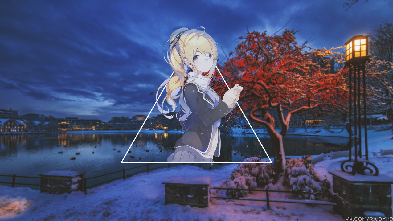 动漫,animegirls,子母画面
