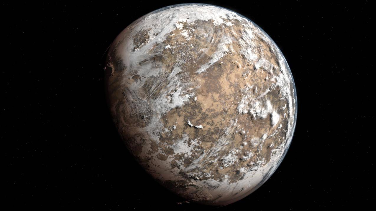 空间,空间,行星,数字艺术
