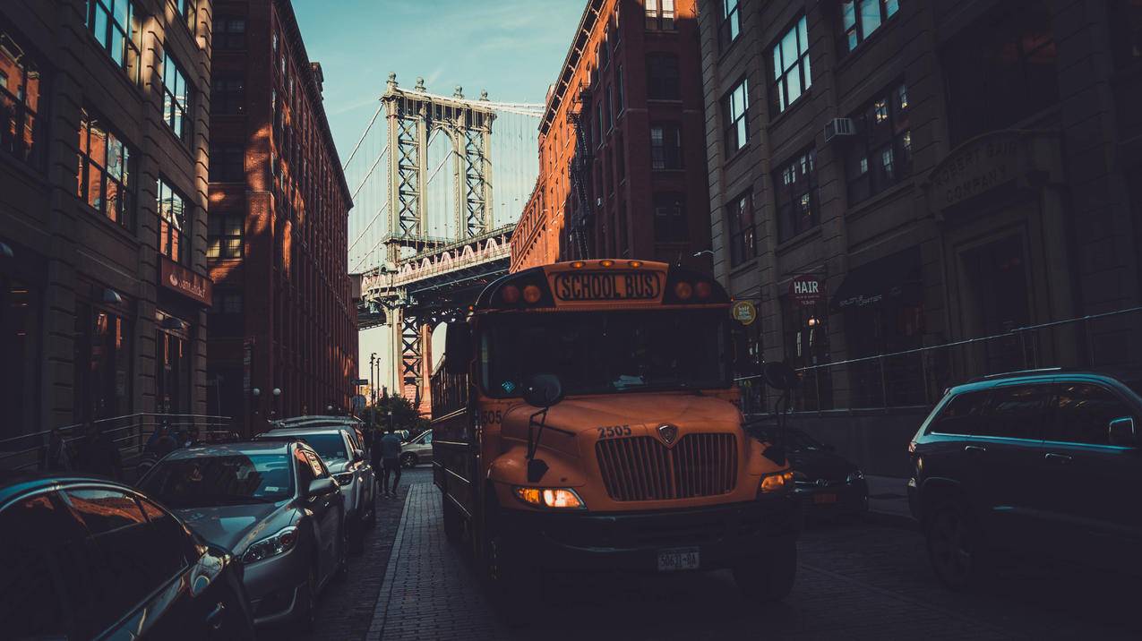 newyorkcity,小飞象,manhattanbridge,公共汽车,桥