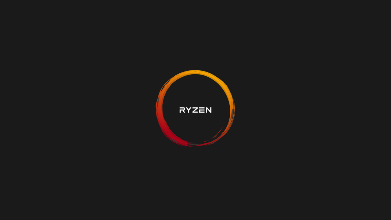 RZEN,AMD,极少主义,黑色背景