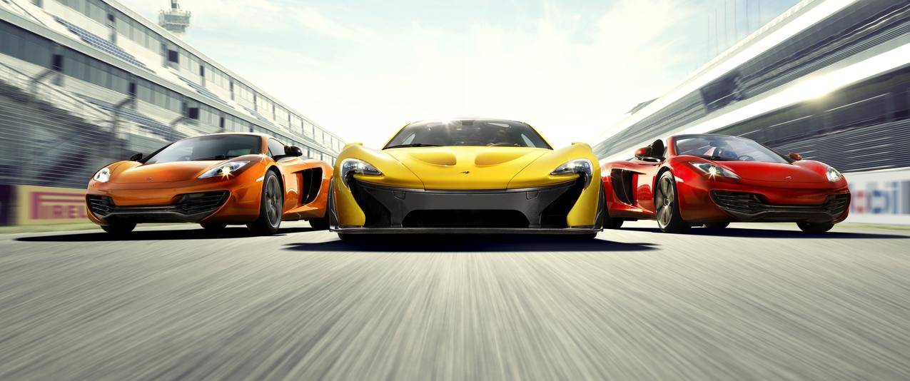 McLaLeNP1,McLaLeNMP4-12C,赛车,跑道,运动模糊