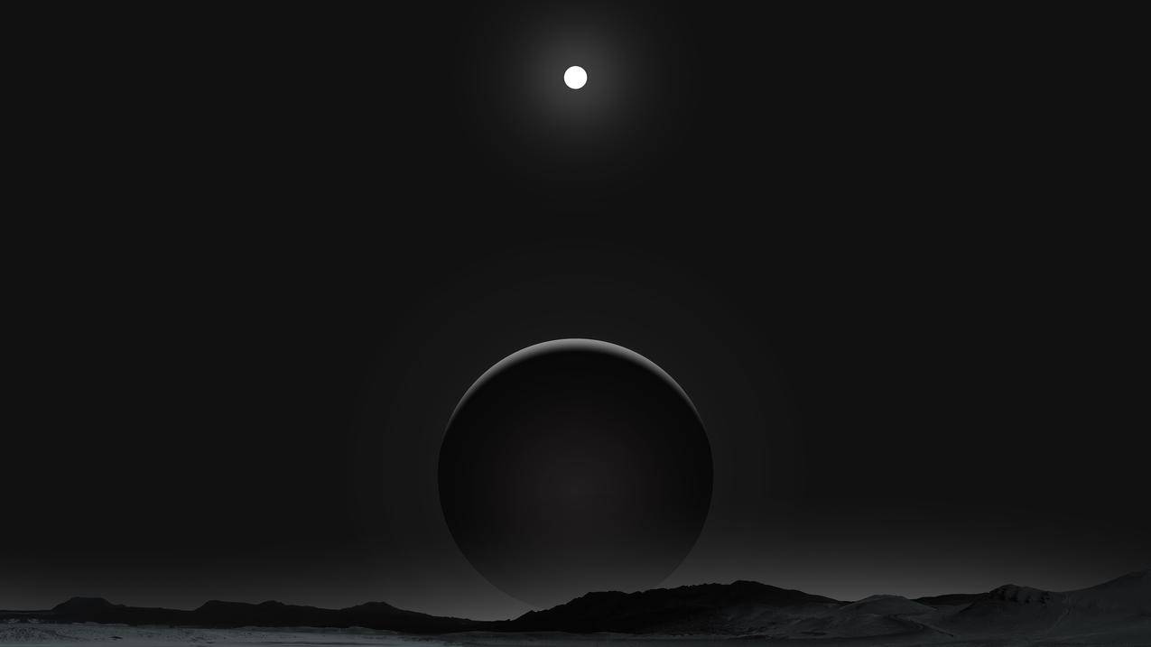 黑色,灰色的行星