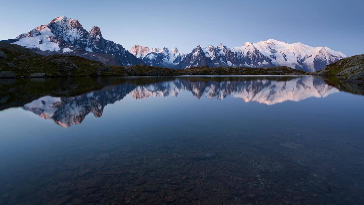 雪山,山,自然,山水,水