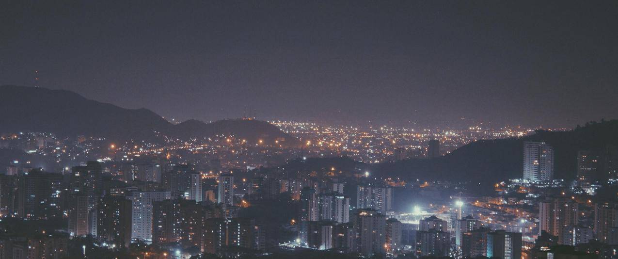 过滤器,夜晚,街灯,城市