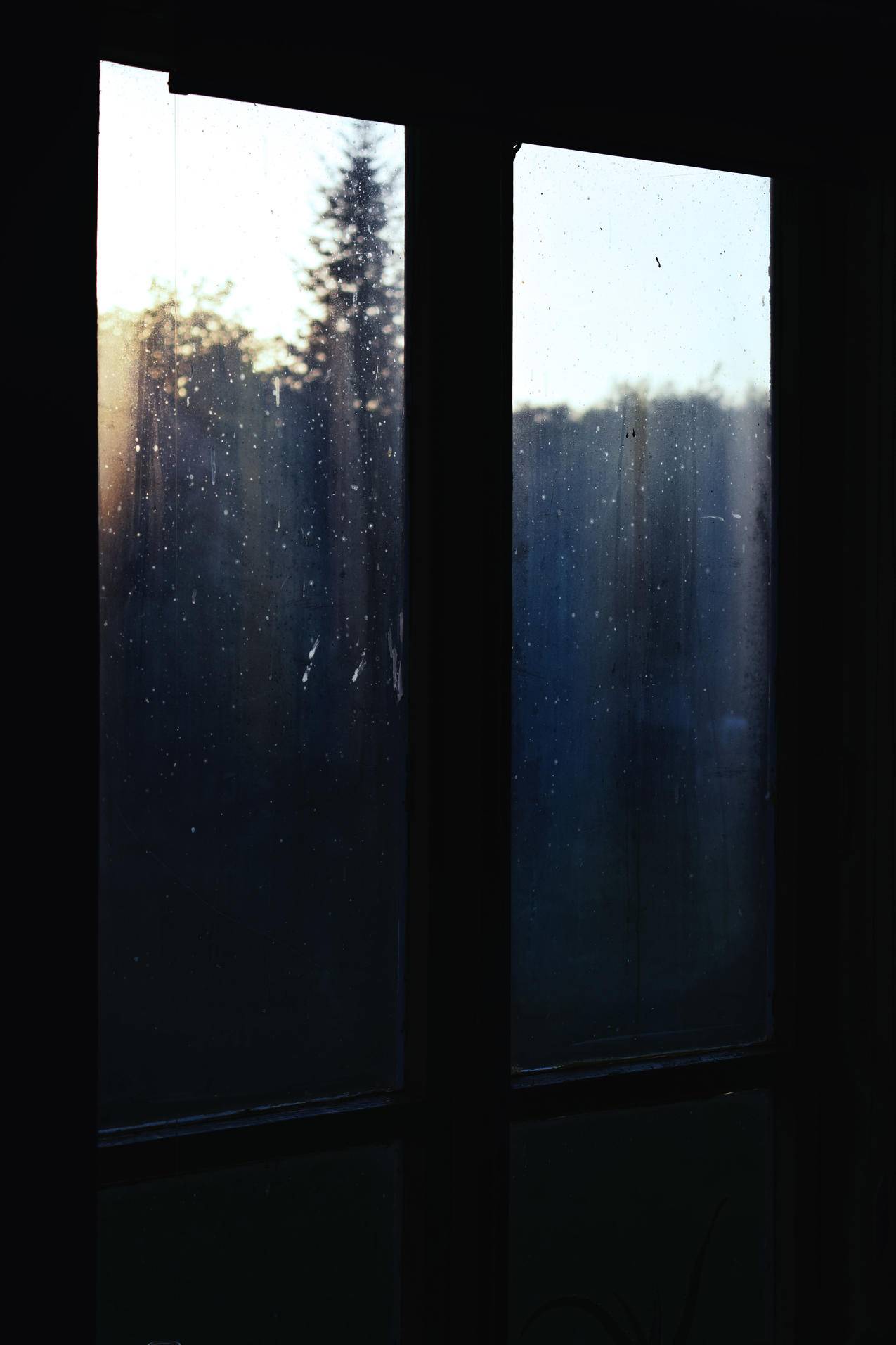 窗户,灰尘,落日,玻璃