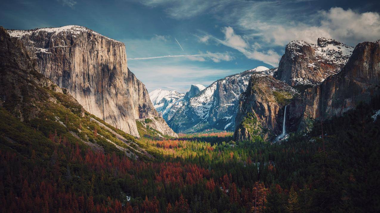 风景,摄影,YosemiteNationalPark,山峦,树木