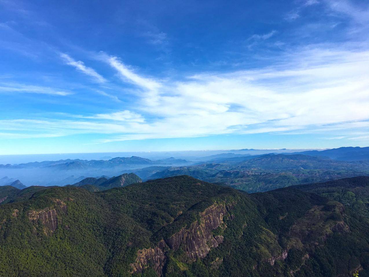 自然,山脉,天空,SriLanka,西里瓦达