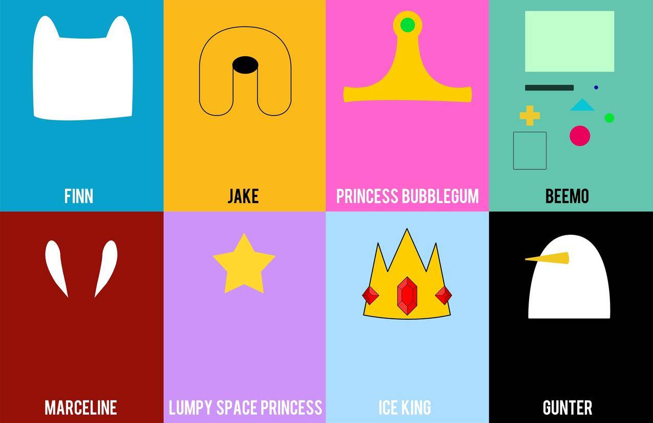 芬兰人,JakeTe狗狗,公主,BMO,Marcelinethevampirequeen,LunPysial公主,IceKing,冒险时间,京特