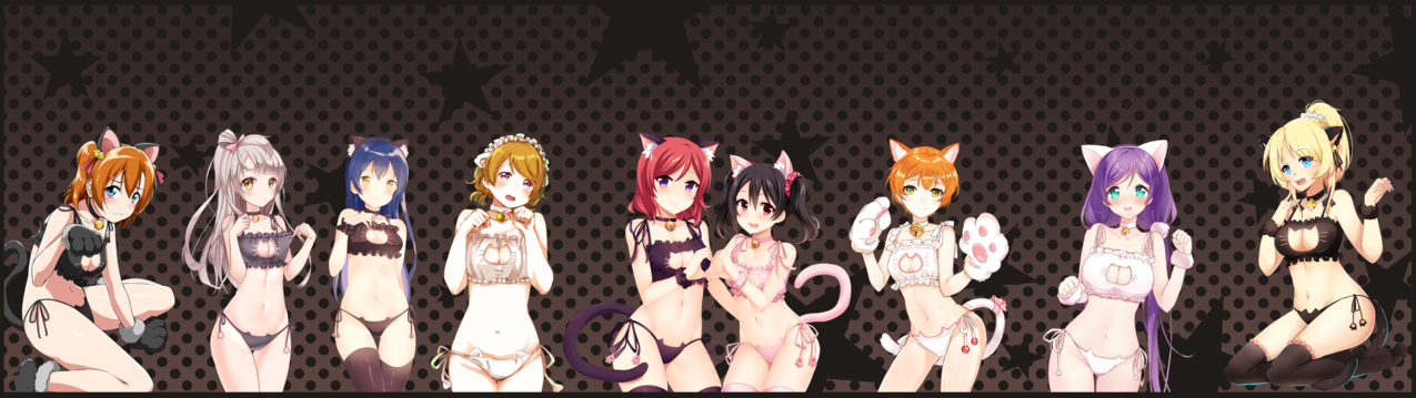 猫咪,动漫,动漫,可爱,CKEKEYRYBRA,NISHIKOMAKI,YAZAWANICO,ToujouNozomi,AyaseEri,MimiiktORi,HoHZZORARILN,SonodaUmi,KoizumiHanayo