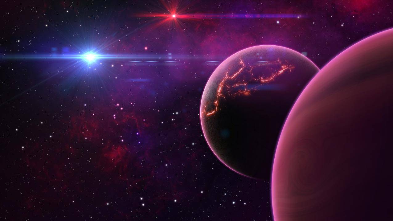 行星,空间,空间,数字艺术