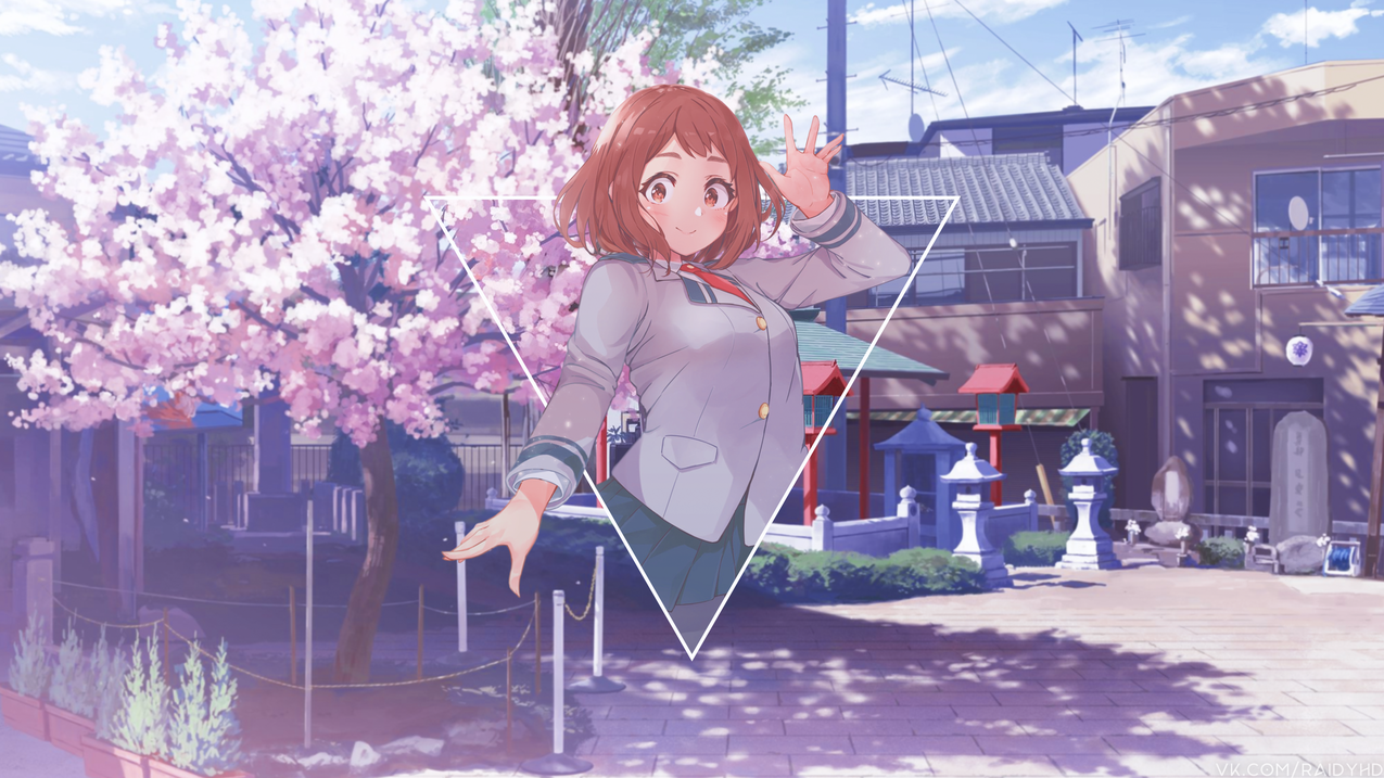 动漫,animegirls,画中画,UrarakaOchako,OchakoUraraka