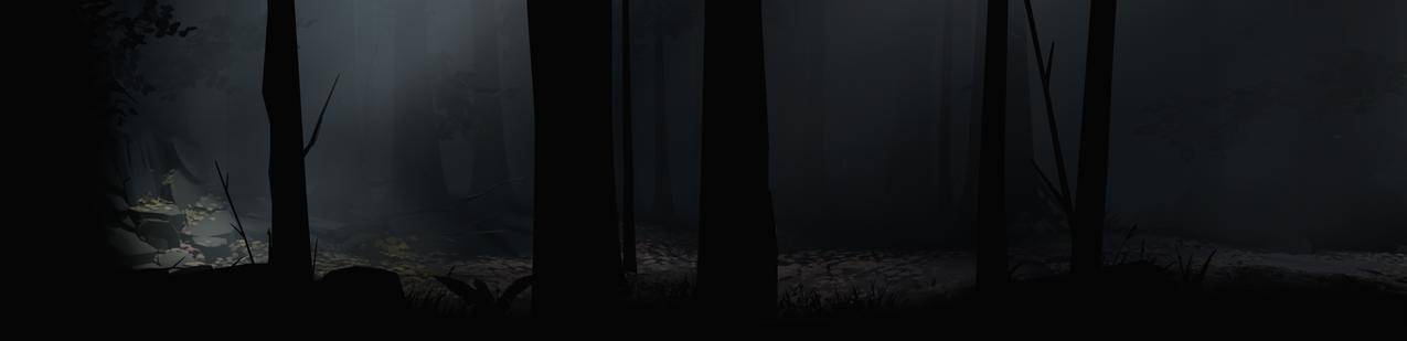玩家,内部,全景,森林,黑暗,对比