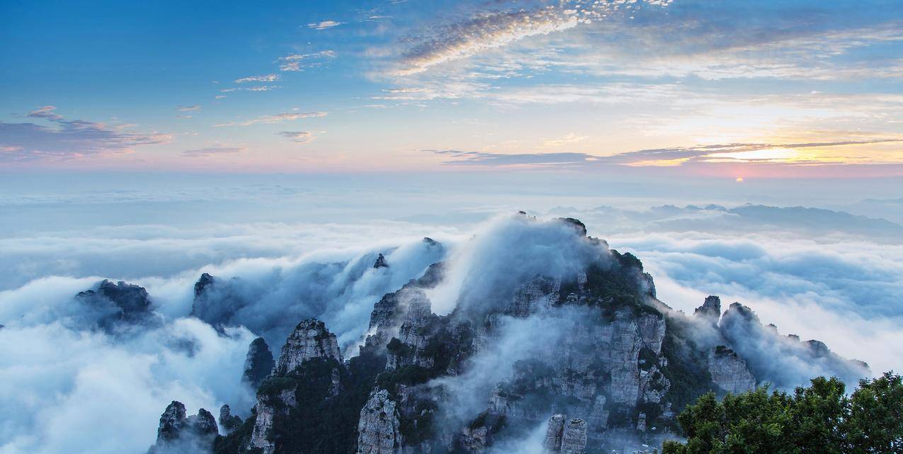 摄影,风景,自然,山,雾,云,天,树,中国