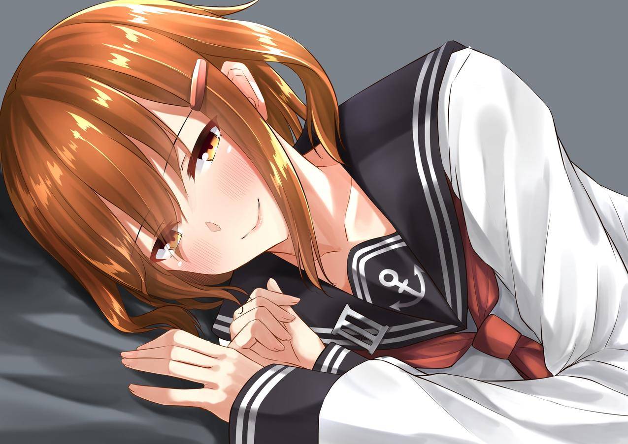 短毛猫,黑发,动漫,动物形象,KantaiCollection,Ikazuchi坎科尔,黄眼睛