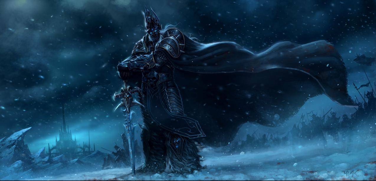 阿尔萨斯,LichKing,艺术品,WorldofWarcraft,WorldofWarcraft,WrththfeligKin