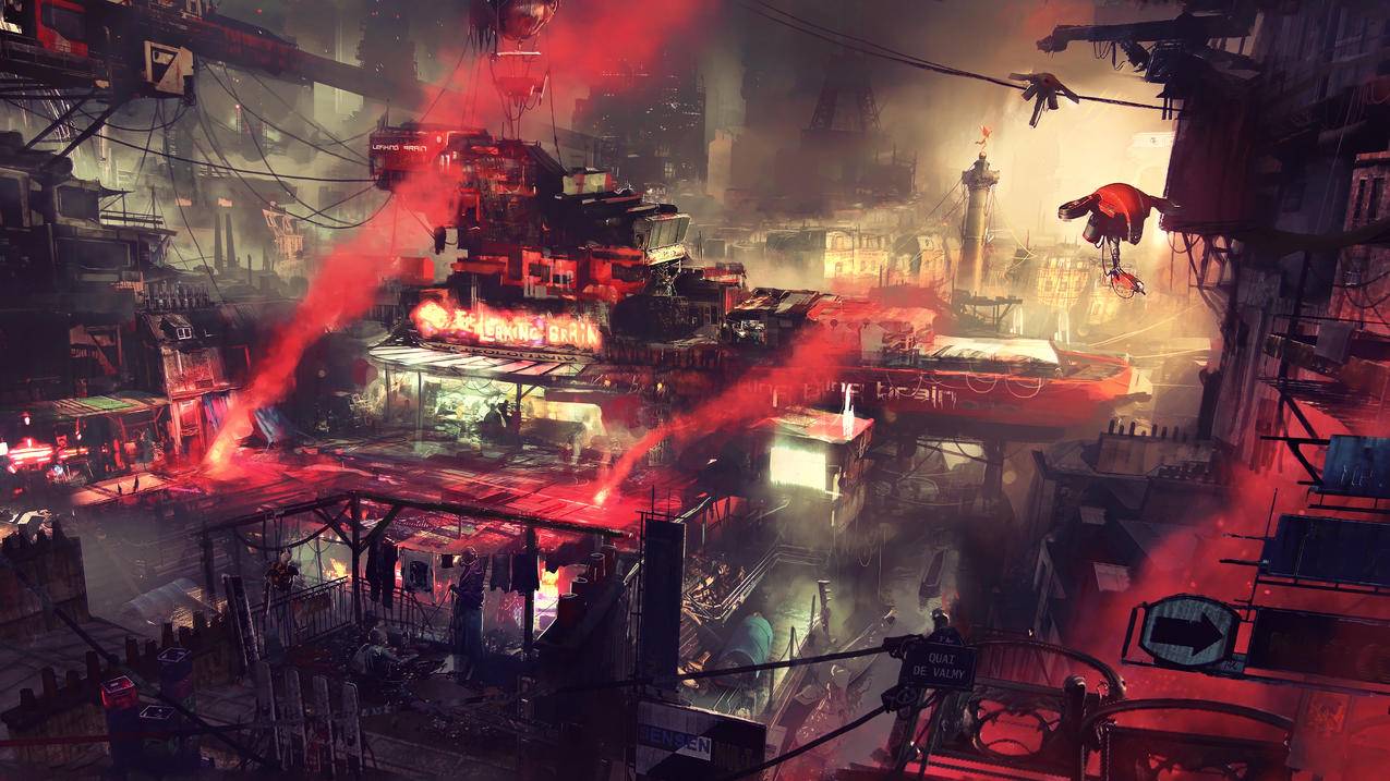 fantasyart,艺术品,同人画,山水,futuristiccity,庞克,网络,科幻,digitalart,概念设计,城市景观,城市