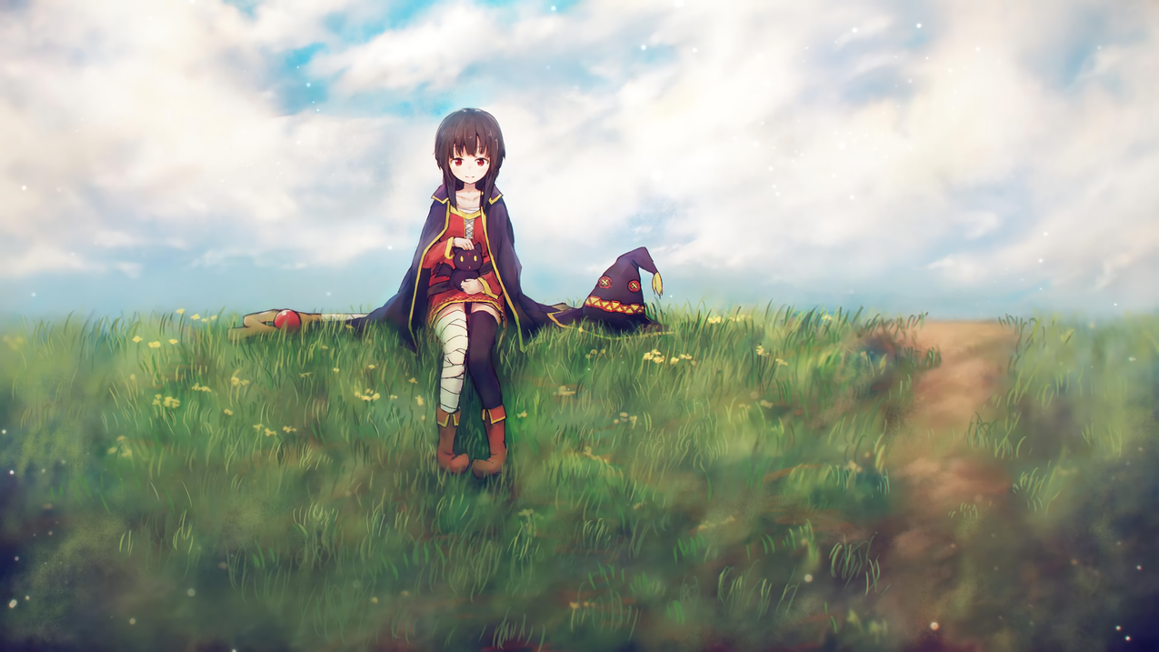 konosubarashiisekainishukufukuwo,megumin,chomusuke,
