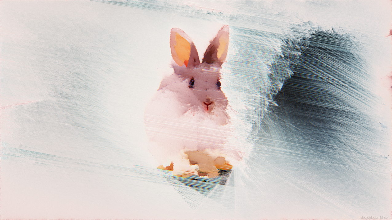 glitchart,抽象,digitalart,兔,动物