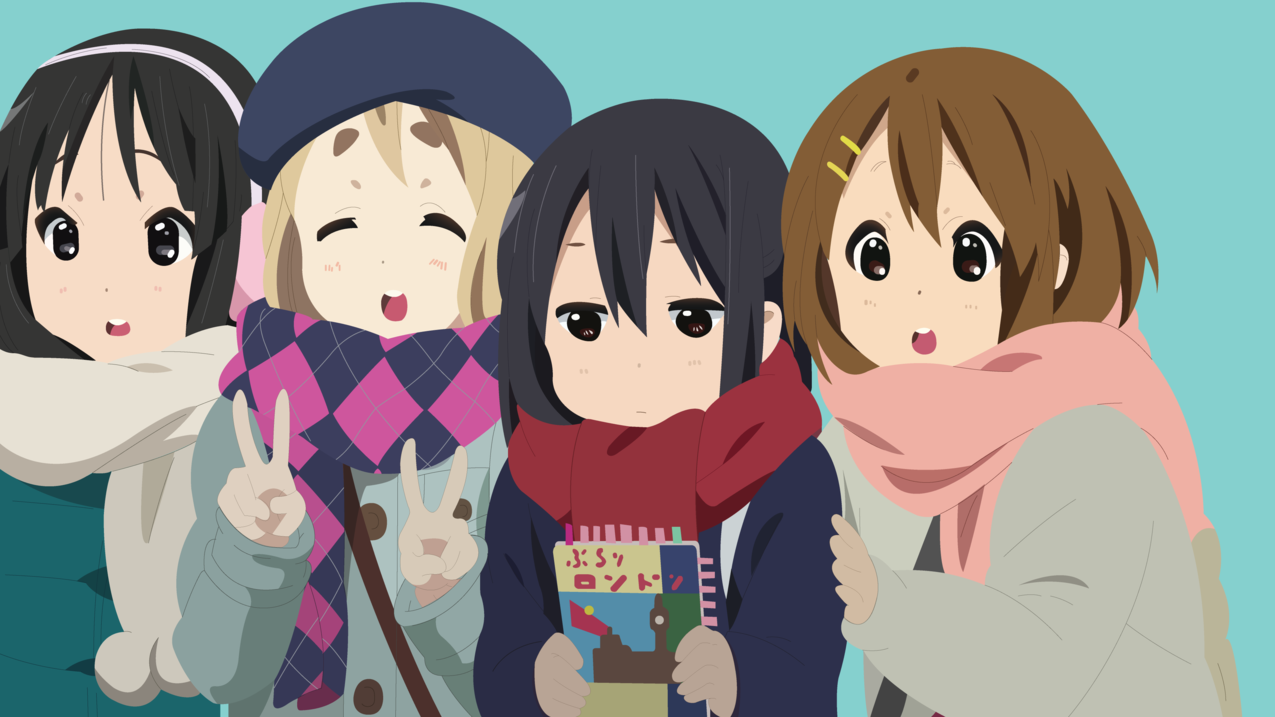 K,KotobukiTsumugi,HirasawaYui,AkiyamaMio,NakanoAzusa,动画,矢量