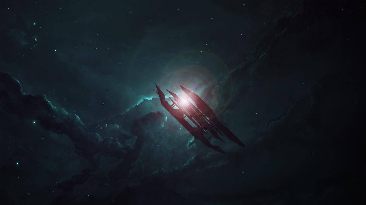 科学,太空,战舰,云彩,黑暗,艺术品,星星