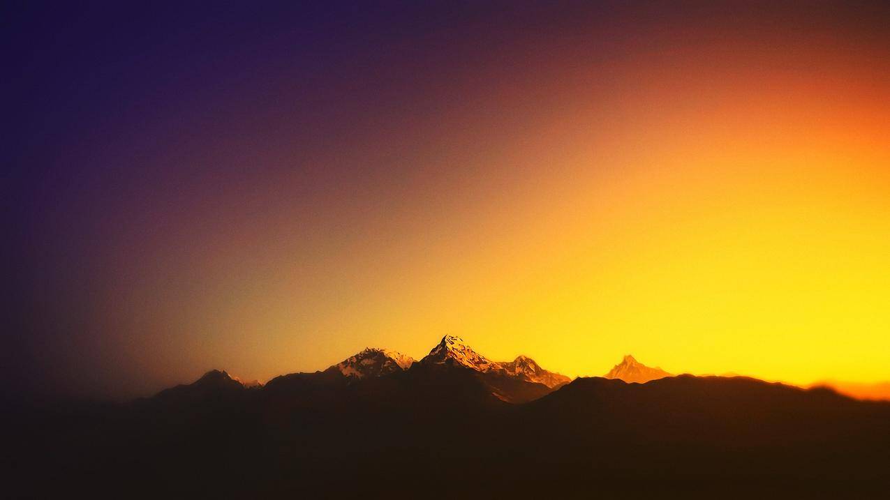 风景,山脉,阳光,模糊,尼泊尔,Himalayas