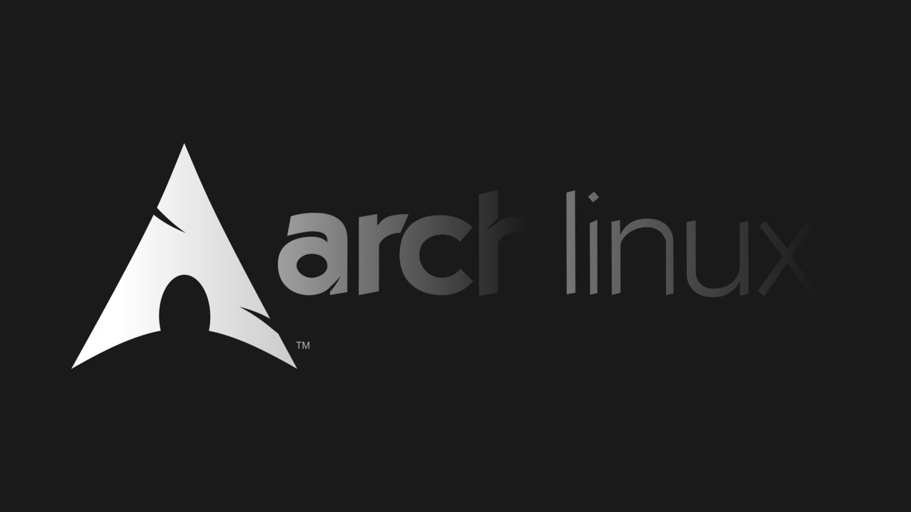 ArchLinux,GNU,Linux,单色,