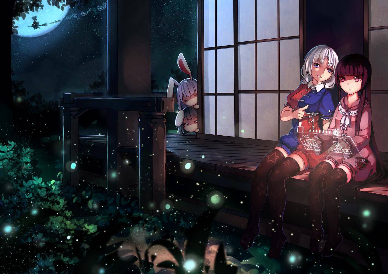 夜,广寒宫,大年夜,大腿高,Huaasianguja,头侯,ReisenUdongeinInaba,YagokoroEirin