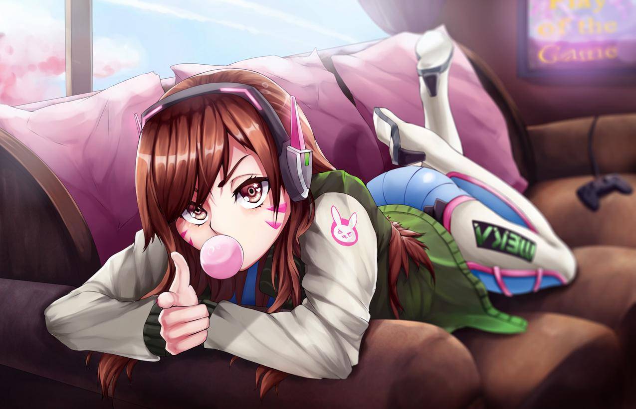 黑发,长毛,动漫,动漫,DVa,手表,女装,耳机