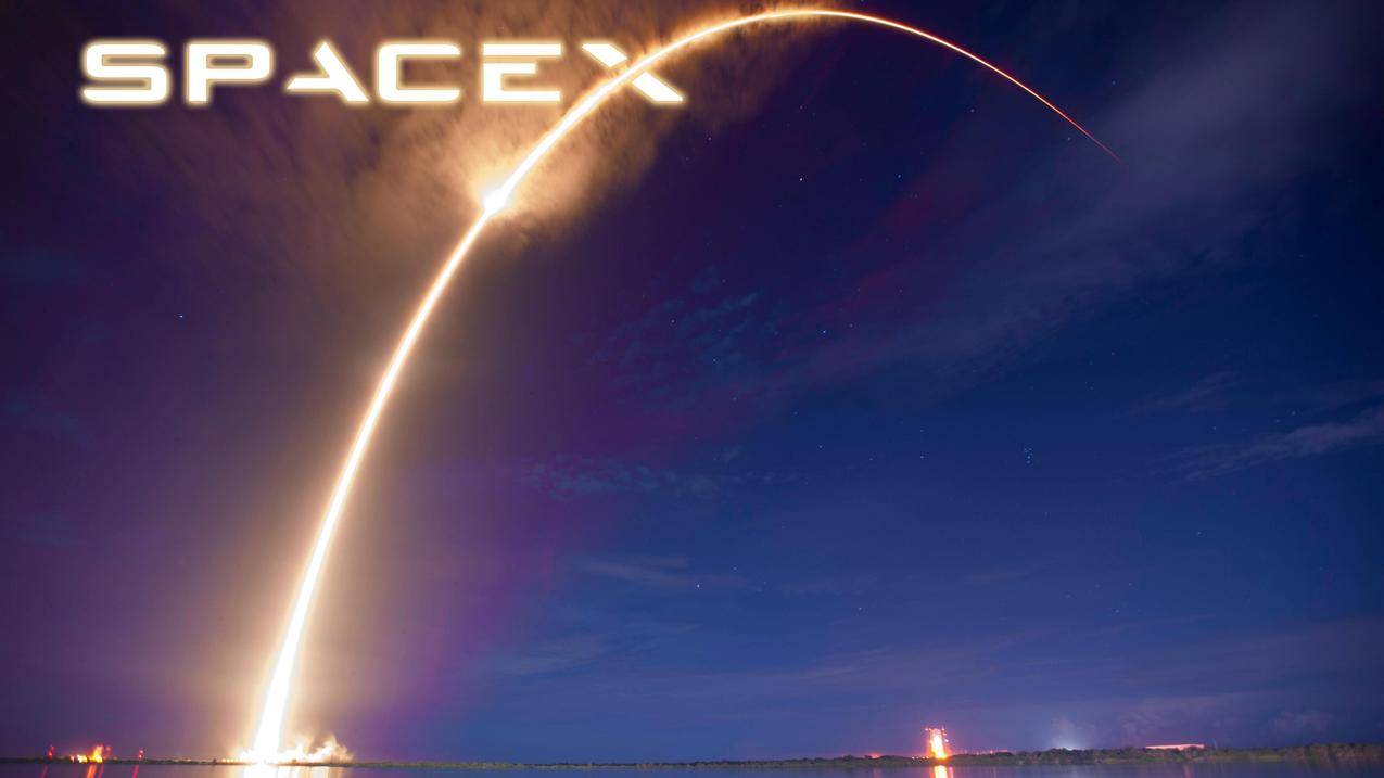 SpaceX公司的火箭发射的空间