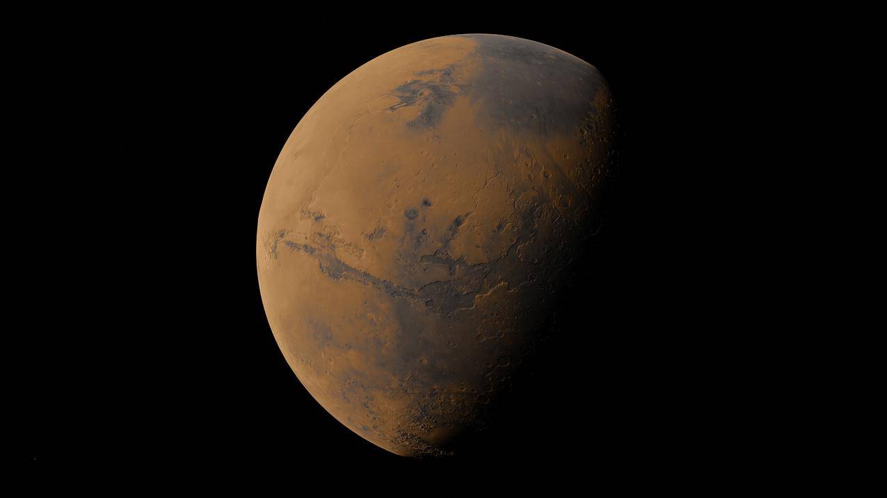Mars,行星,太空,航天引擎,渲染,太空,数字艺术