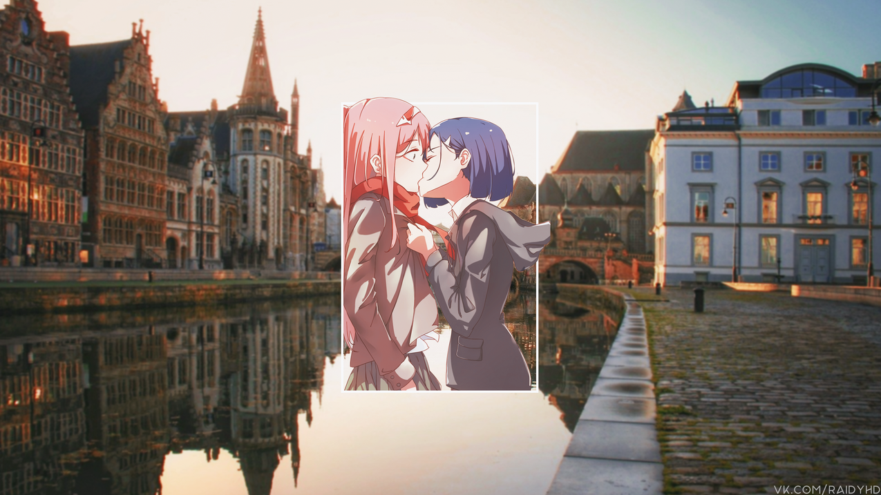 animegirls,动画,图片内图片,ZeroTwoDarlingintheFranXX,草莓DarlingintheFranXX,亲吻,DarlingintheFranXX,由里
